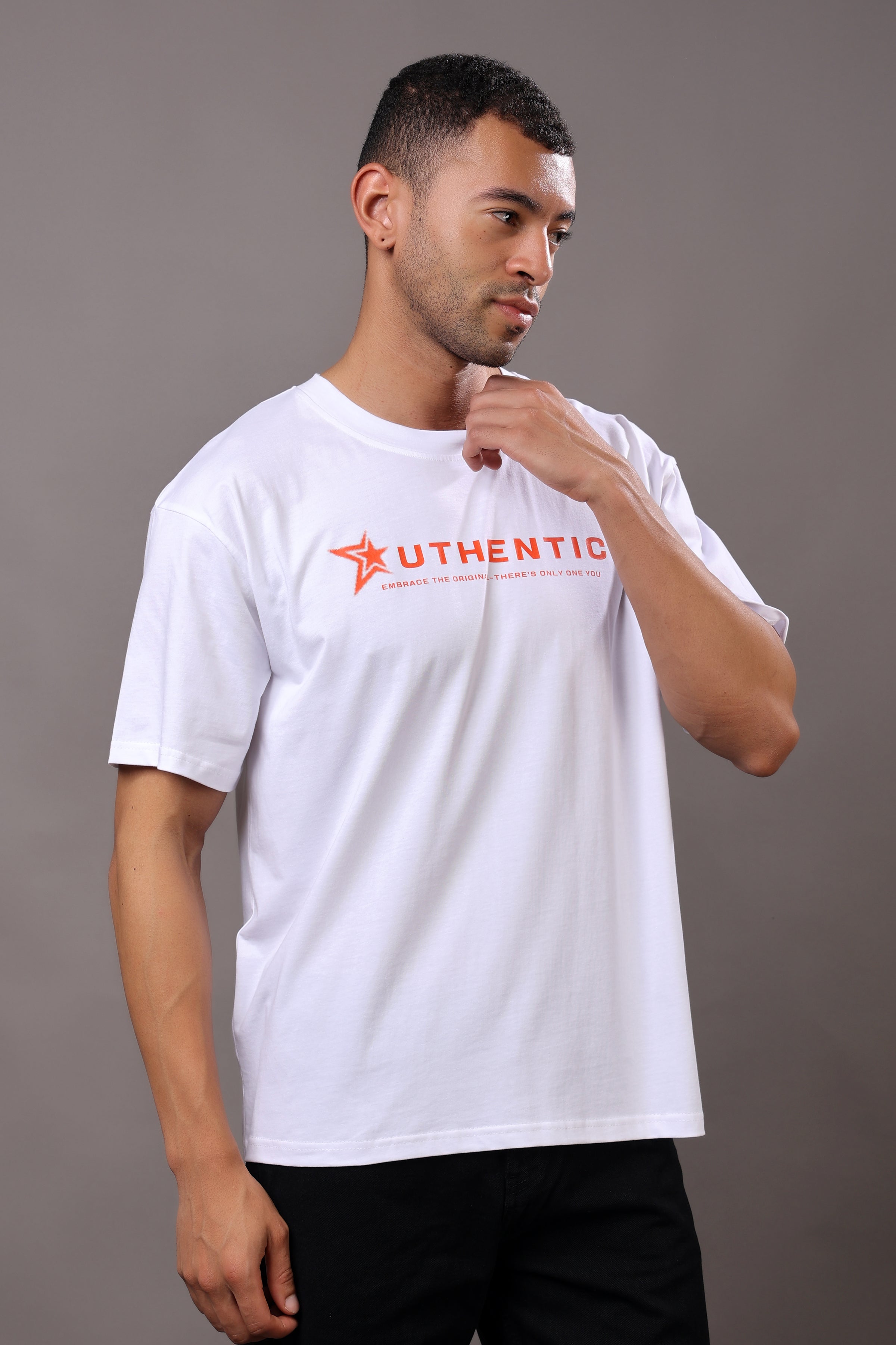 Stylox Men’s Oversized Graphic Printed T-Shirt – Casual Crew Neck