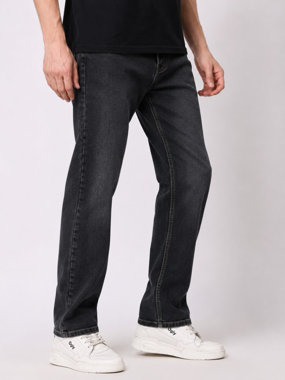 Stylox Men's Slim Fit Stretchable Solid Denim Jeans