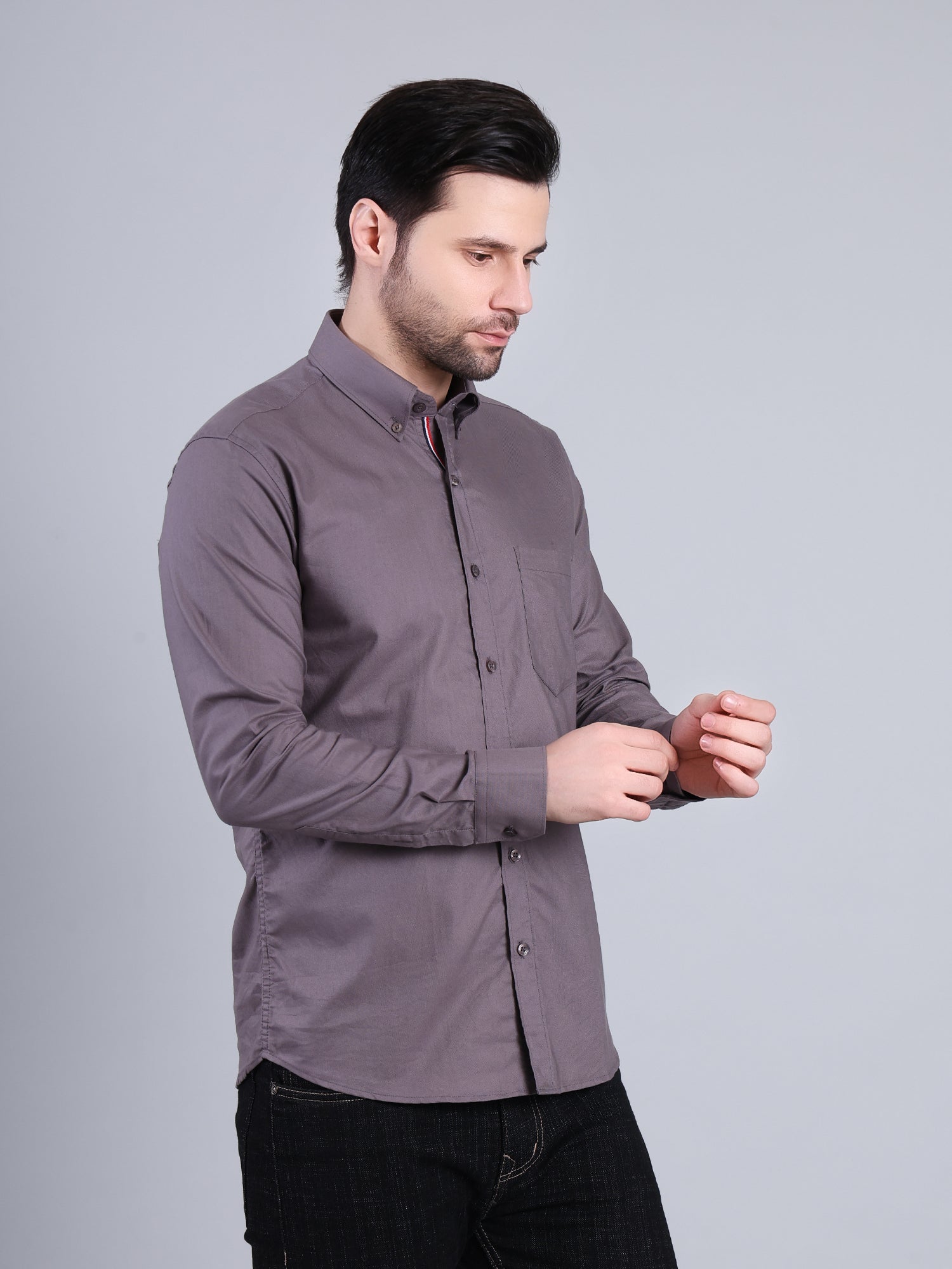 Stylox Men’s Regular Fit Full Sleeve Solid Casual Shirt for Everyday & Office Wear - Stylox