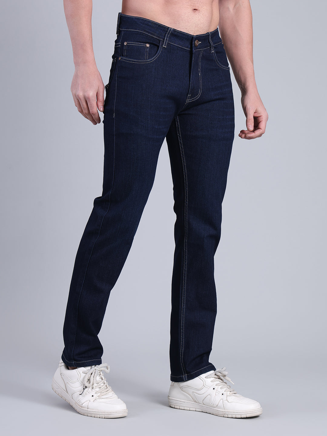 Stylox Men’s Slim Fit Jeans | Mid Rise Stretch Denim with Clean Wash for Everyday Style