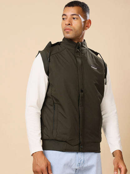 Stylox Sleeveless Solid Men’s Jacket | Lightweight Zip-Up Casual &amp; Sportswear Jacket
