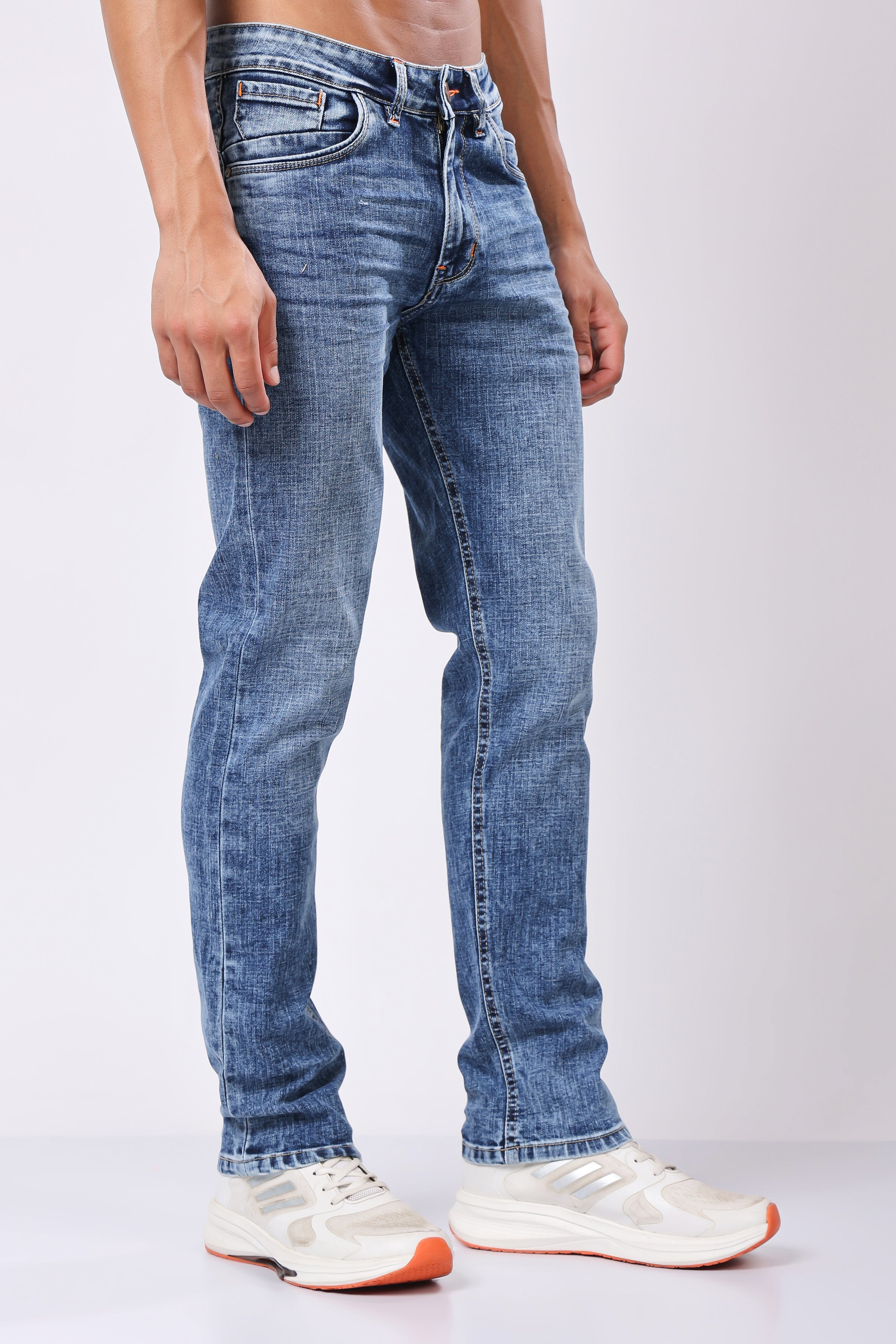 Stylox Redefine Slim Fit Men's Denim Jeans -  Dark Blue, Light Blue, Mid Dark Blue |