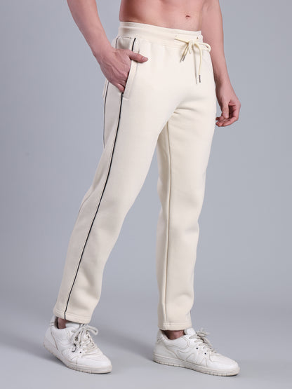 Stylox Men’s Solid Track Pants with Side Piping | Slim Fit Joggers for Gym, Sports &amp; Casual Wear