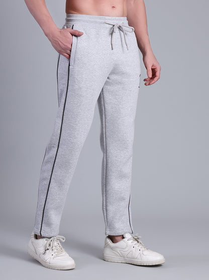 Stylox Men’s Solid Track Pants with Side Piping | Slim Fit Joggers for Gym, Sports &amp; Casual Wear