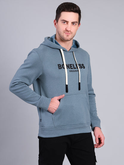 Stylox Men’s Winter Hooded Sweatshirt | Printed Pullover Hoodie with Kangaroo Pocket | Warm Casual Wear