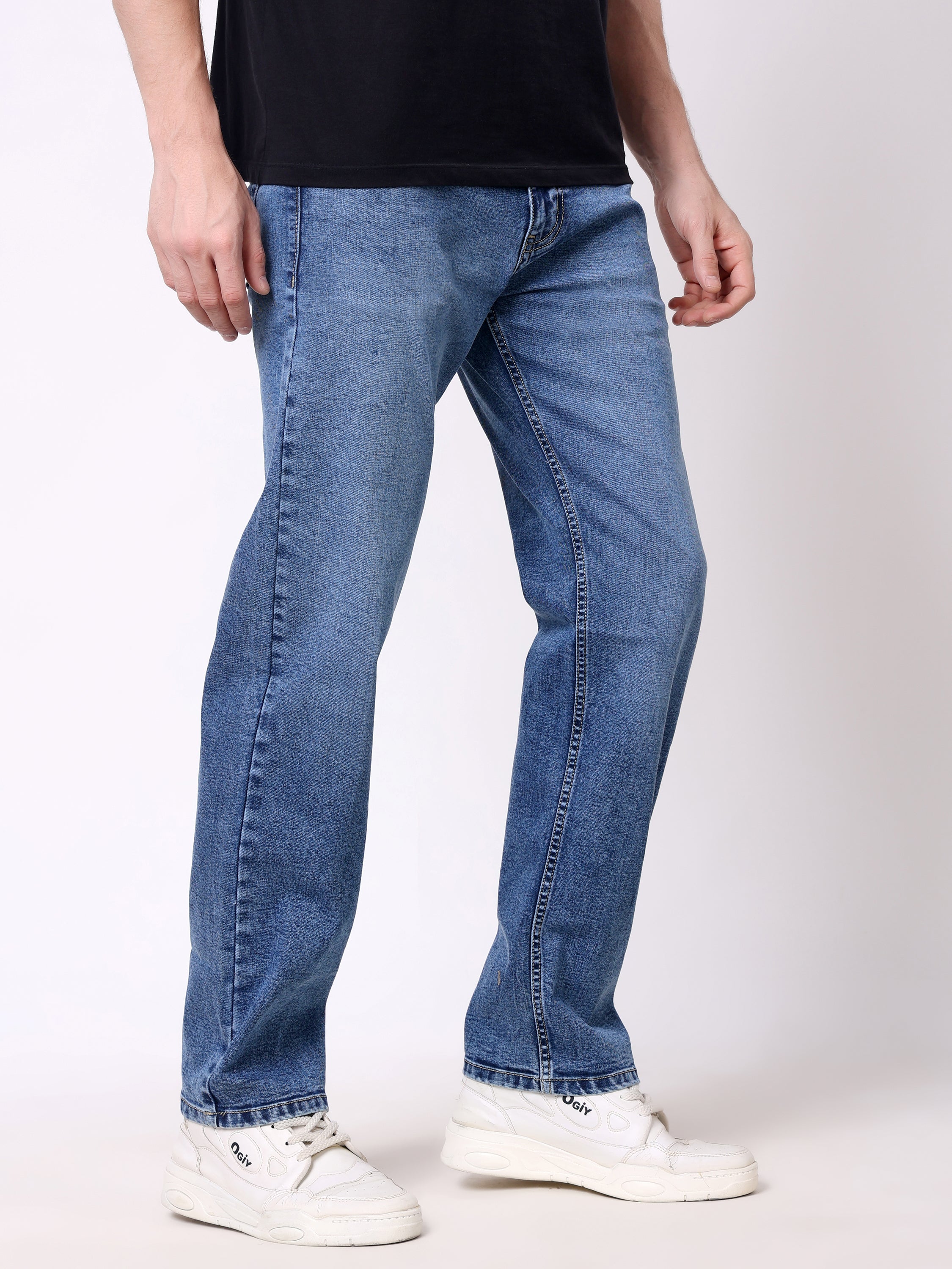Stylox Men’s Comfort Fit Stretchable Denim Jeans - Stylox