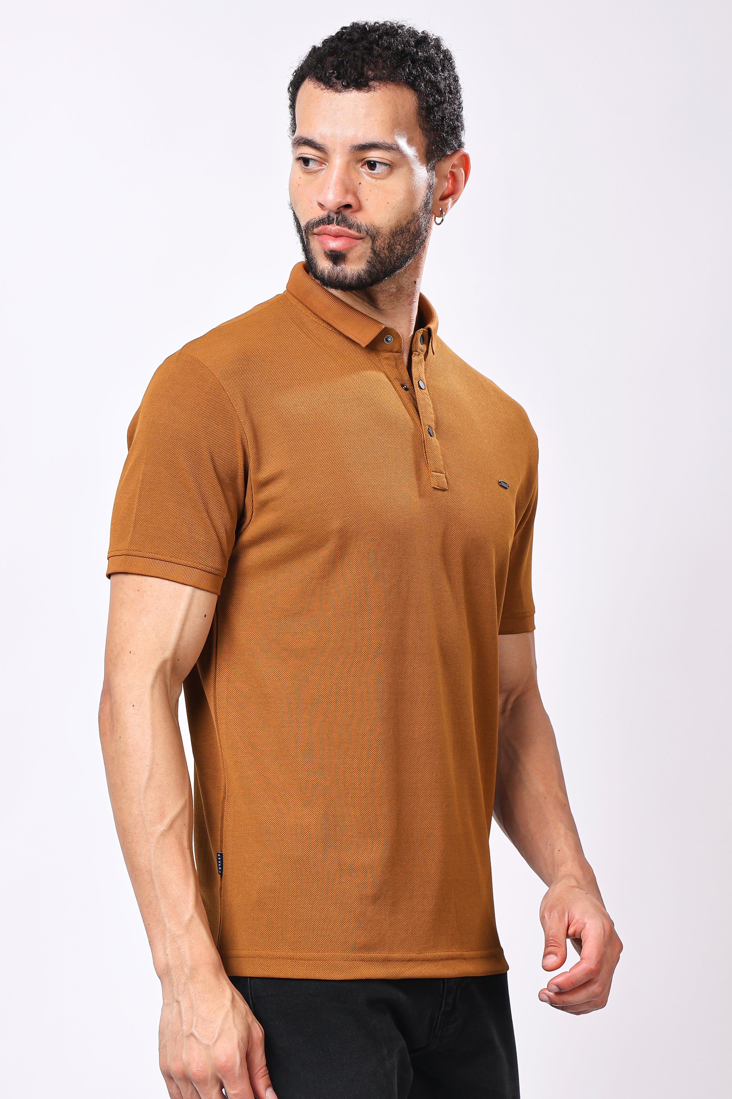 Stylox Solid Polo T-Shirt For Men - Stylox