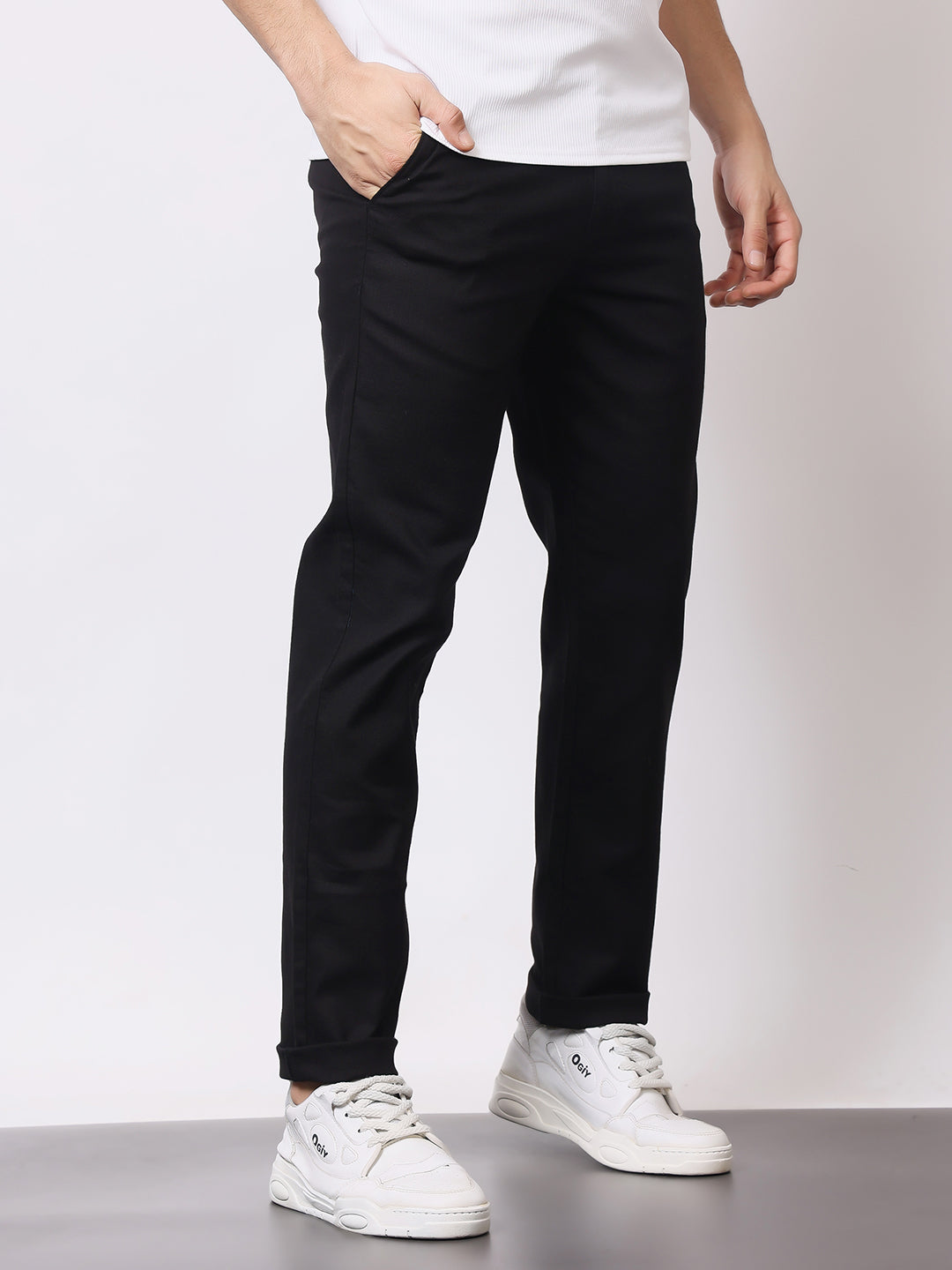 Stylox Men’s Premium Regular Fit Cotton Trousers – Casual & Formal Pants | Breathable Everyday Wear - Stylox