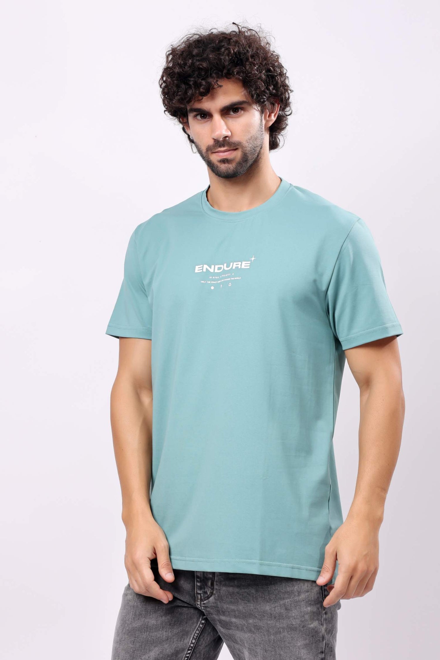 STYLOX MEN CREW NECK PRINTED T-SHIRT