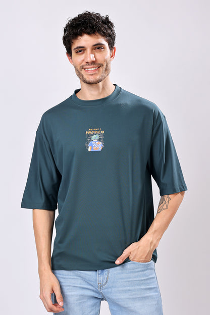 Stylox Men’s Oversized Round Neck Half Sleeve Back Printed T-Shirt | Premium Cotton Loose Fit Graphic Tee for Streetwear &amp; Casual Style