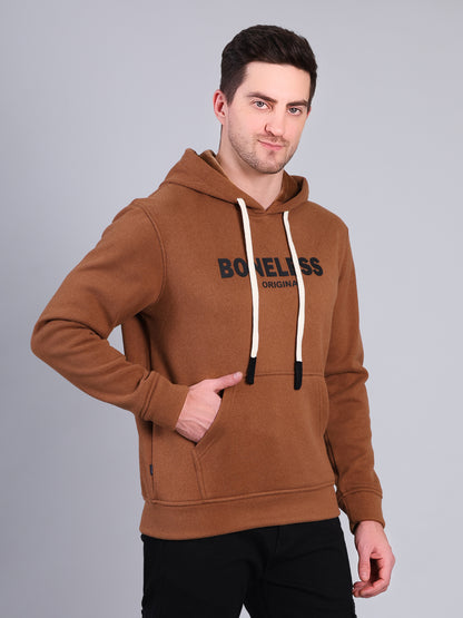 Stylox Men’s Winter Hooded Sweatshirt | Printed Pullover Hoodie with Kangaroo Pocket | Warm Casual Wear