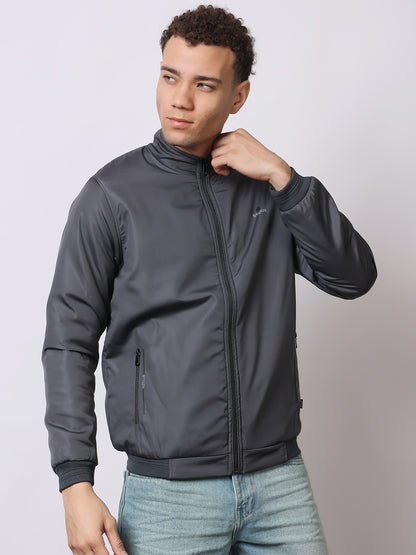 Stylox Men’s High-Neck Winter Jacket – Lightweight Windcheater with Warm Lining &amp; Full-Zip Closure