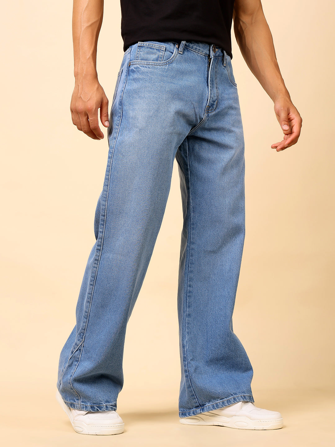 Stylox Men’s Baggy Fit Jeans – Relaxed Casual Denim