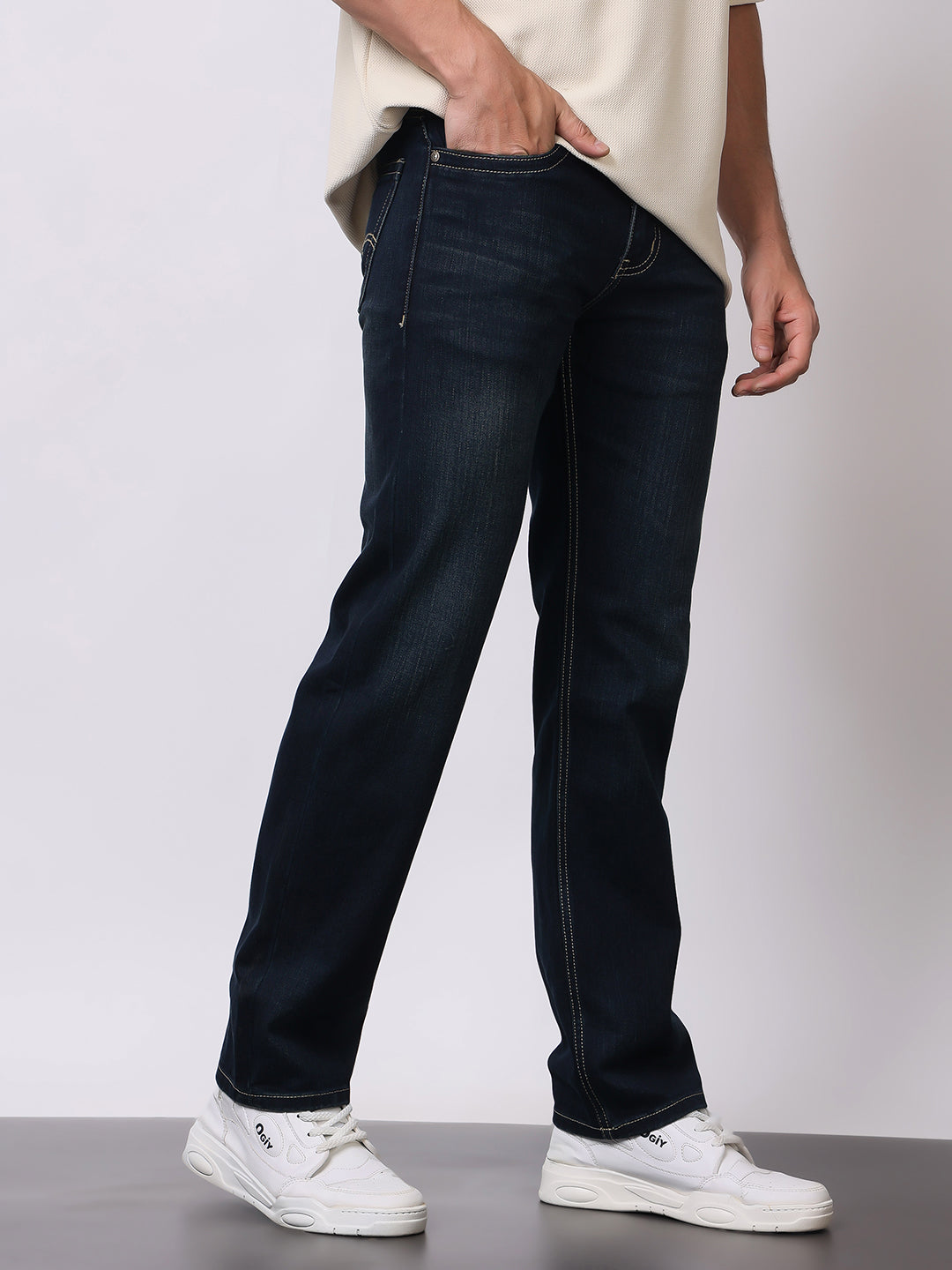 Stylox Premium Comfort Fit Jeans for Men | Soft Cotton Denim | Relaxed Everyday Casual Wear - Stylox