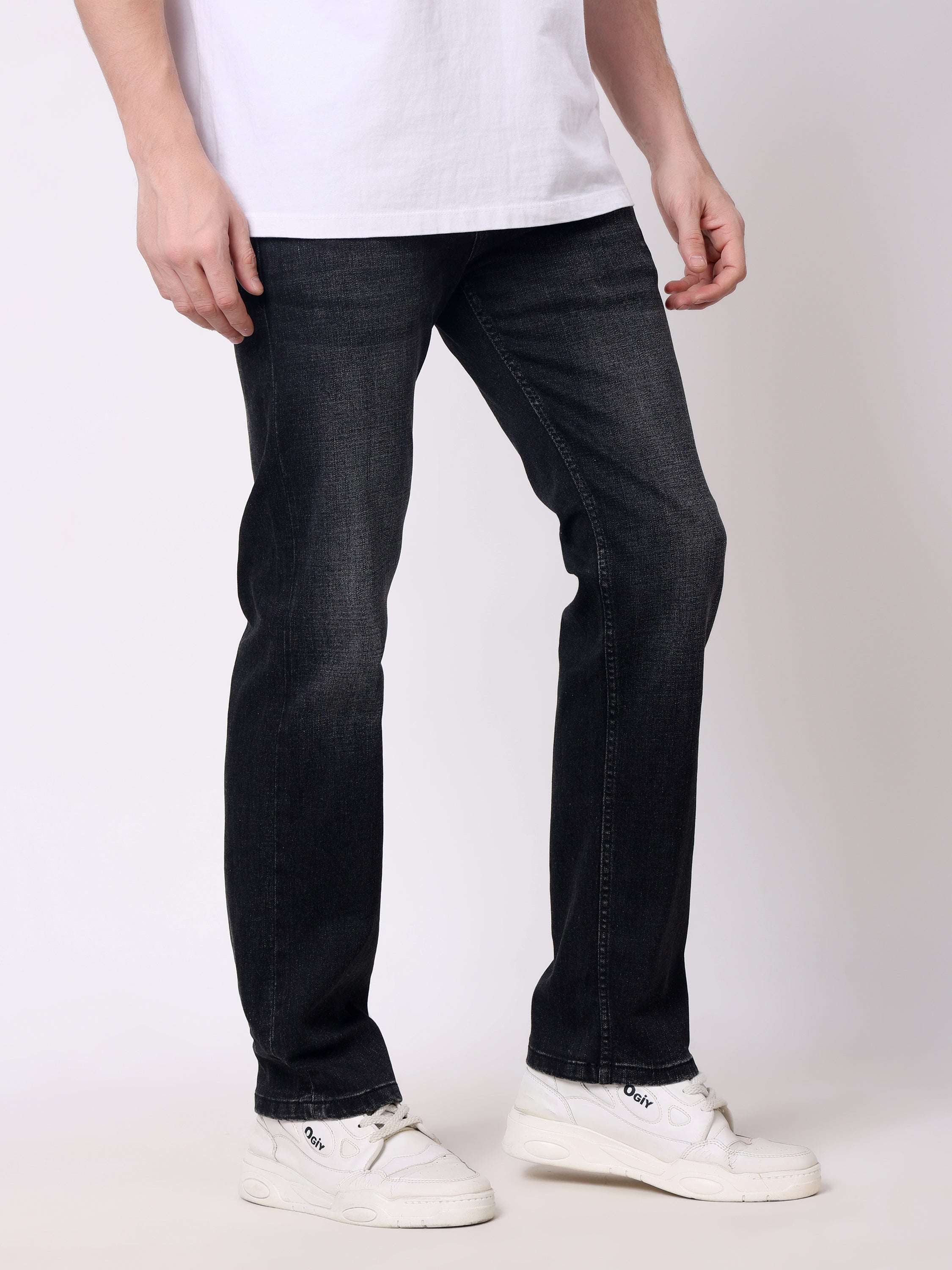 Stylox Stretchable Comfort Fit Denim Jeans For Men’s-Dark Grey - Stylox