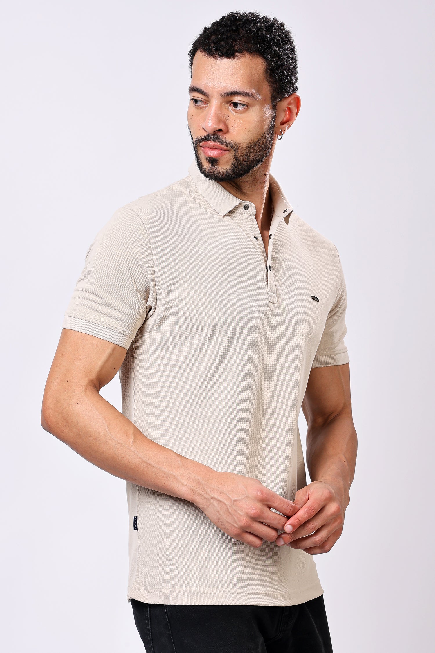 Stylox Solid Polo T-Shirt For Men