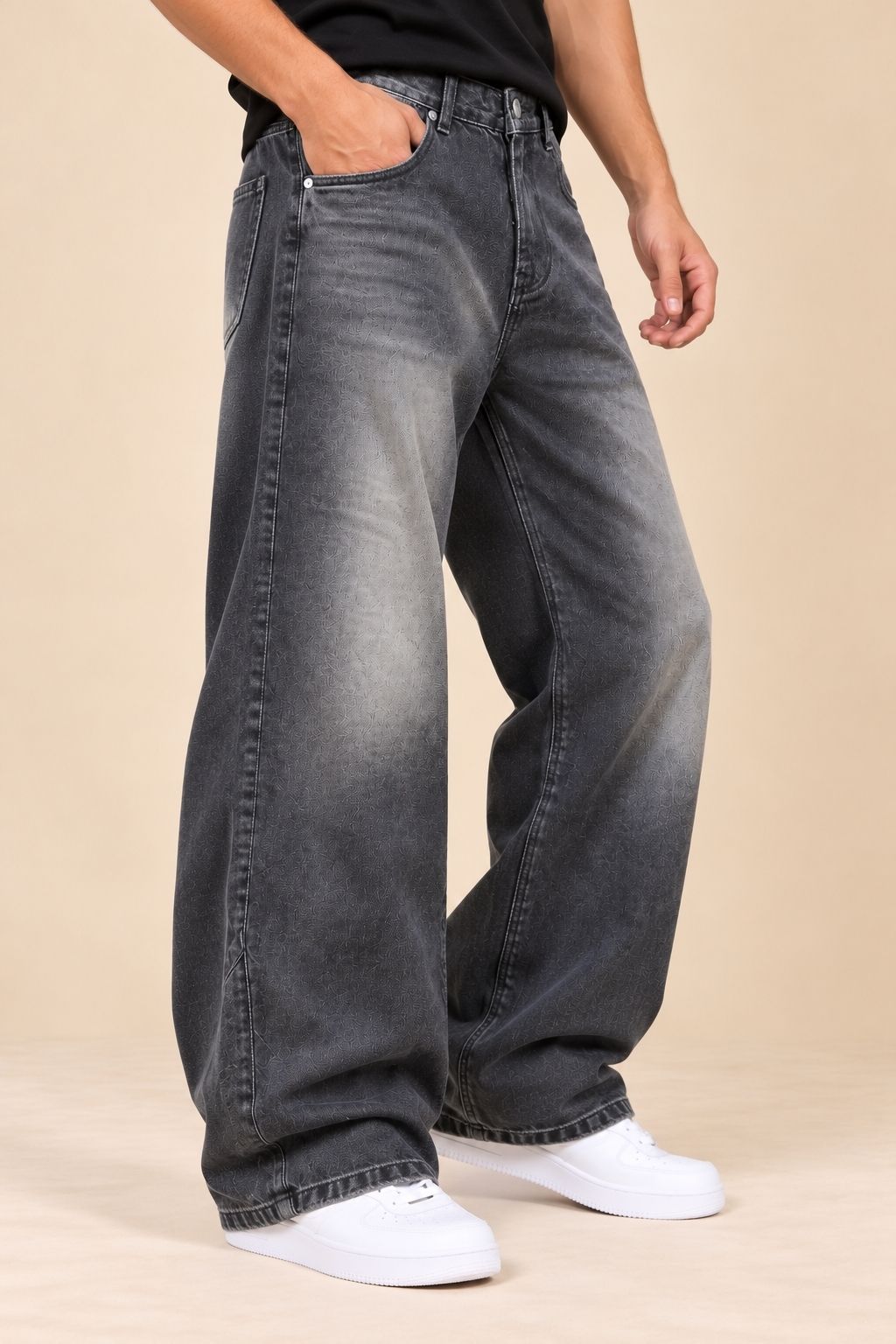 Stylox Men’s Flared Fit Non-Stretchable Denim Jeans