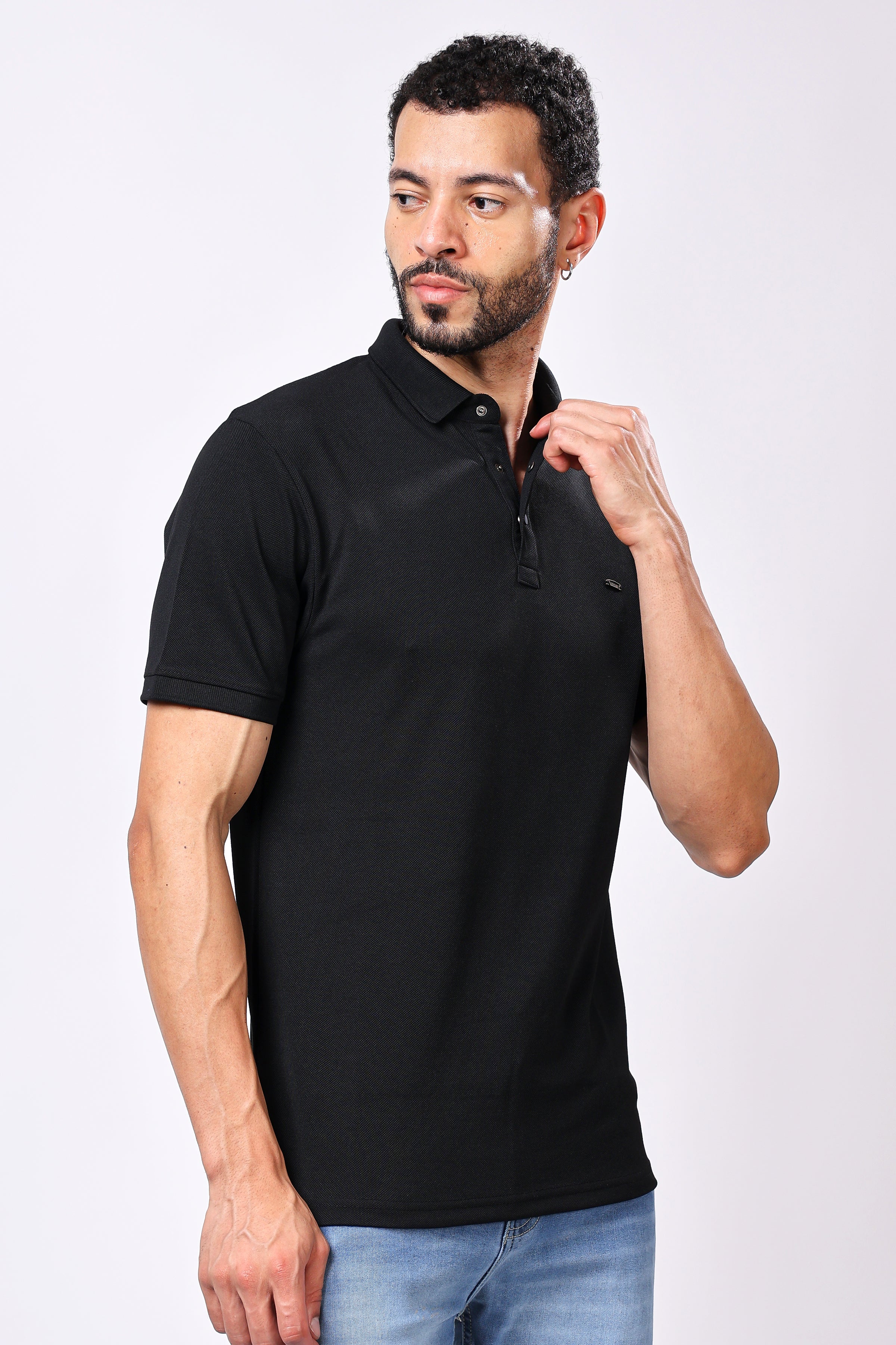 Stylox Solid Polo T-Shirt For Men - Stylox