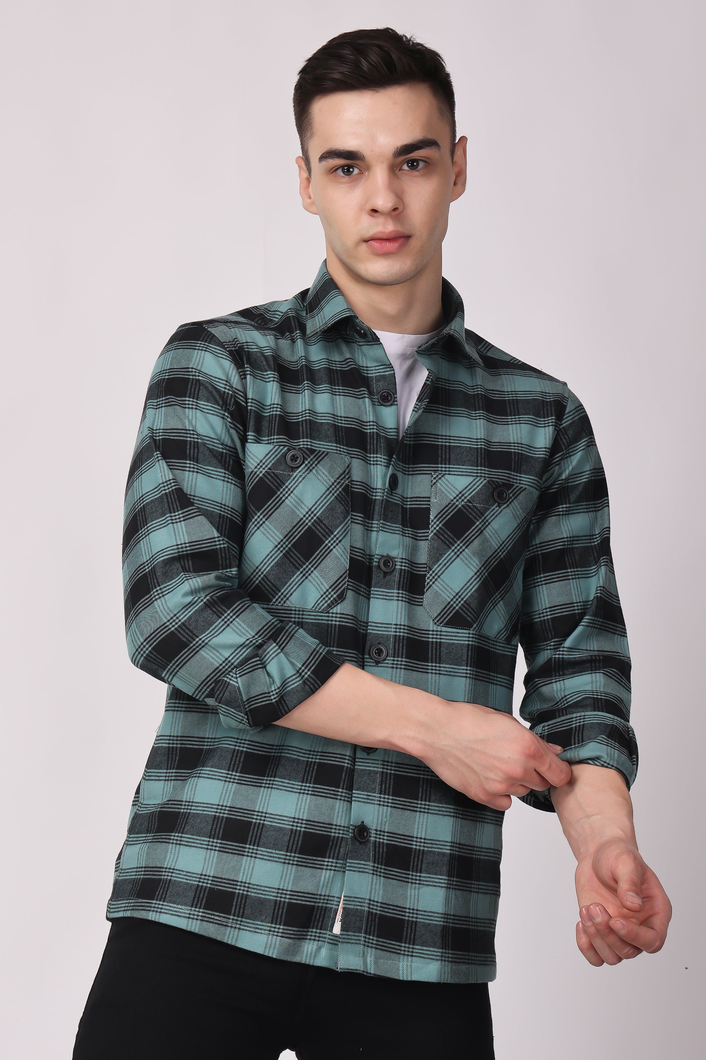 STYLOX COTTON FLEECE SHIRT