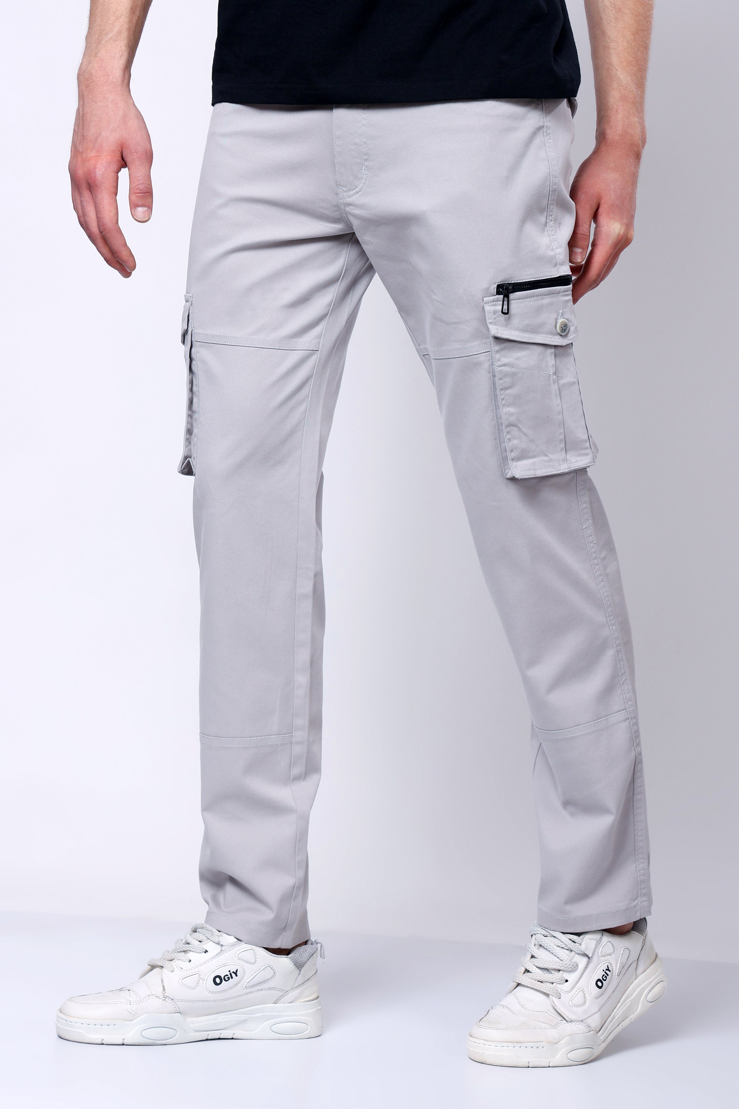 Stylox Men’s Regular Fit Utility Cargo Pants with Multi Pockets - Stylox