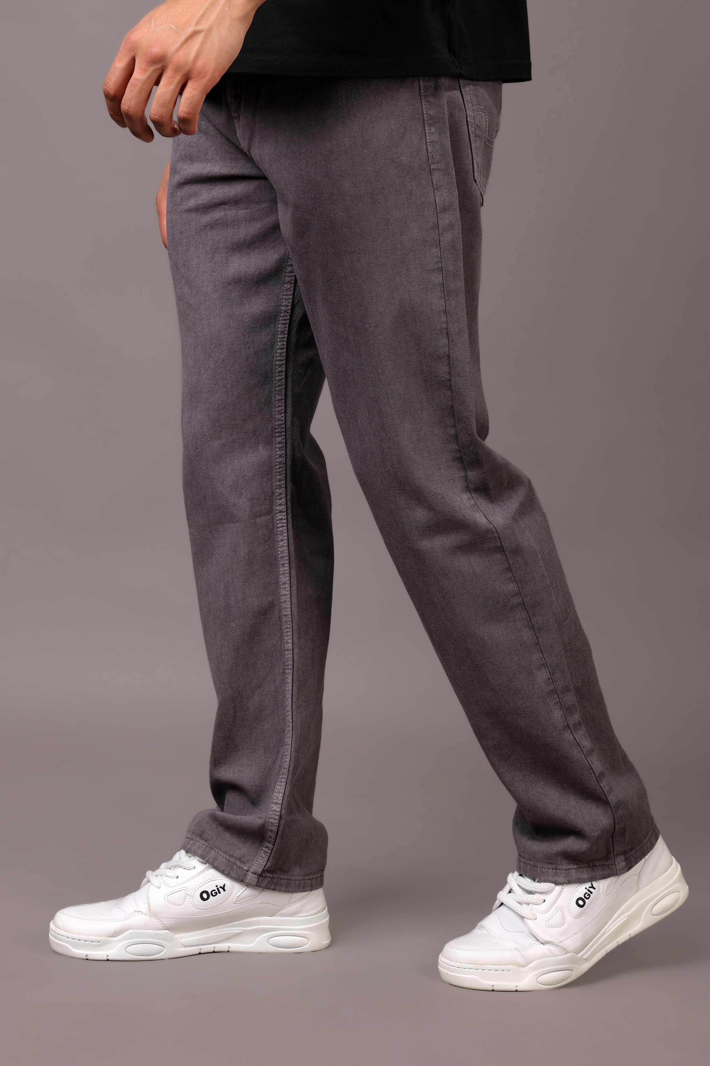 Stylox Men’s Relaxed Fit Denim Jeans - Ash Grey, Black, Steel Grey, Fossil Grey & Olive