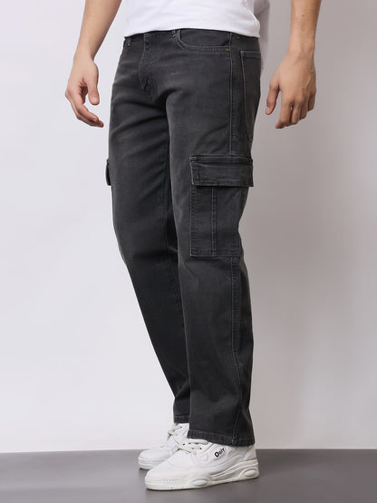 Stylox Men’s Regular Fit Cargo Jeans | Multi-Pocket Denim Cargo Pants for Casual &amp; Streetwear Style - Stylox
