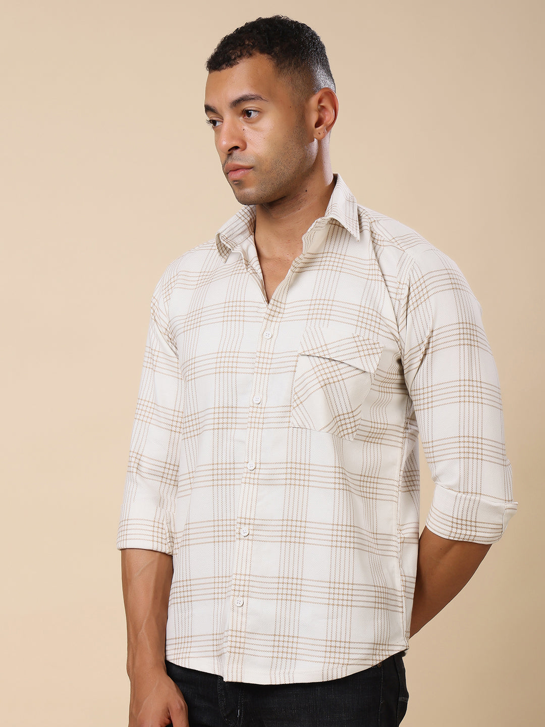 Stylox Men’s Check Full Sleeve Regular Fit Shirt – Classic Checks, Timeless Style - Stylox