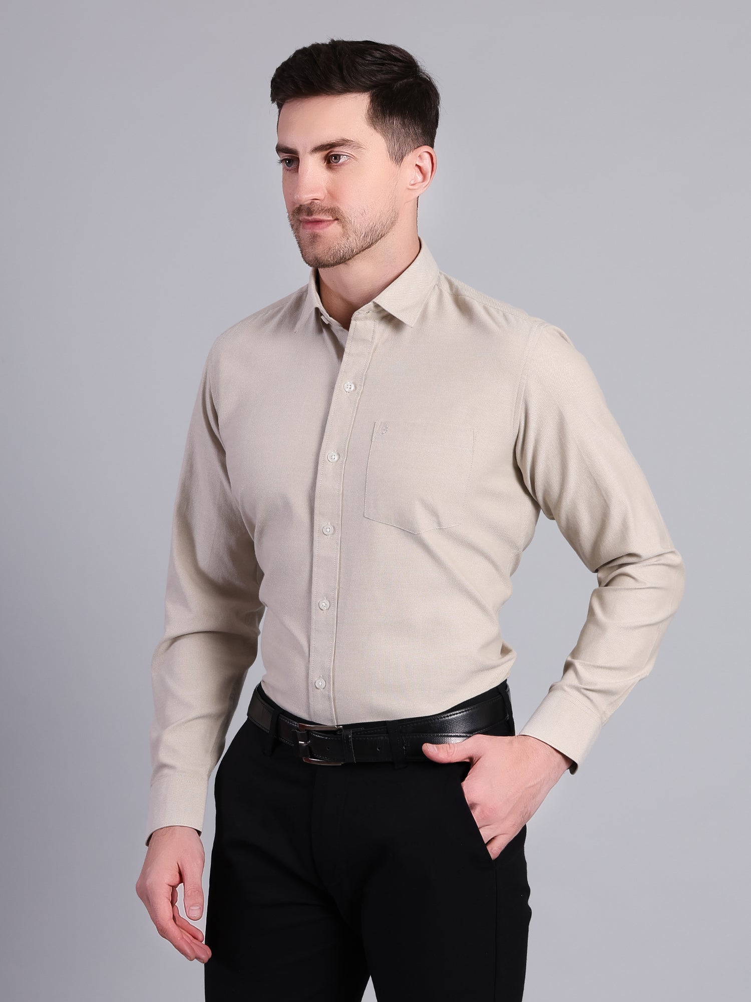 Men's Regular Fit Cotton Shirt | Office & Party Wear - Stylox