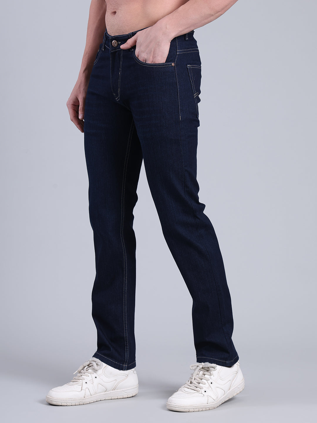 Stylox Men’s Slim Fit Jeans | Mid Rise Stretch Denim with Clean Wash for Everyday Style