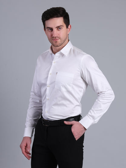 Stylox Men’s Slim Fit Satin Shirt | Premium Solid Formal Shirt for Office &amp; Party Wear | Full Sleeve Smooth Finish Shirt