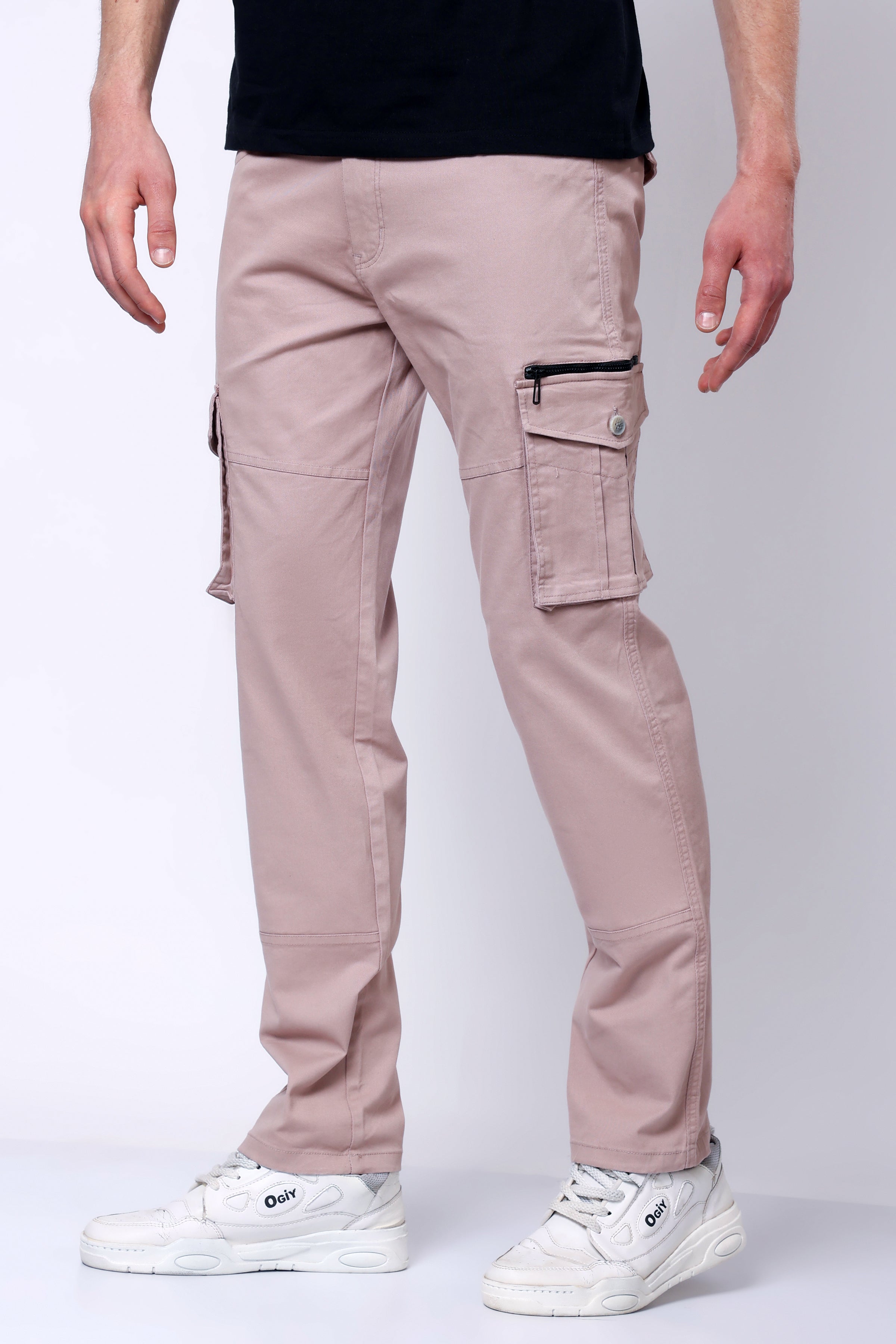 Stylox Men’s Regular Fit Utility Cargo Pants with Multi Pockets - Stylox
