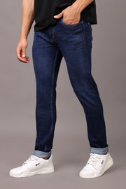 Stylox Slim Fit Jeans for Men's Dark Blue