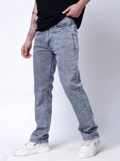 Stylox Men’s Slim Fit Stretchable Steel Grey Denim Jeans - Stylox