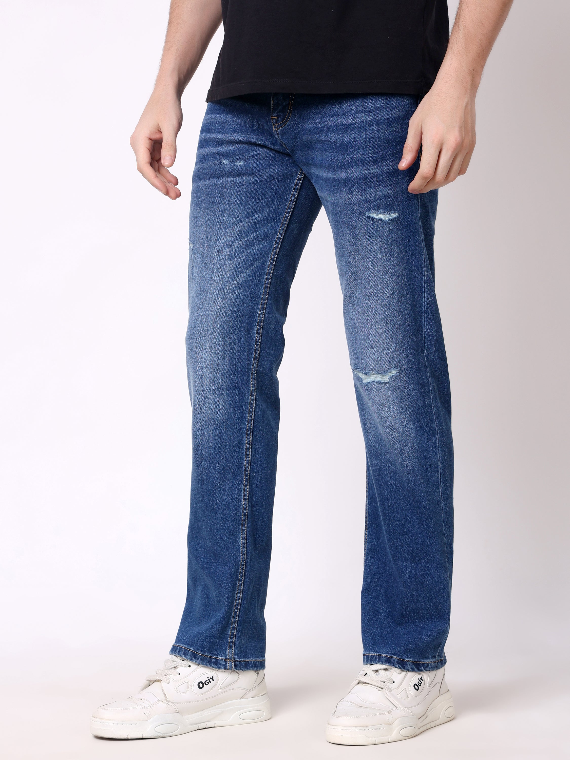 Stylox Men’s Non-Stretch Comfort Fit Denim Jeans - Stylox