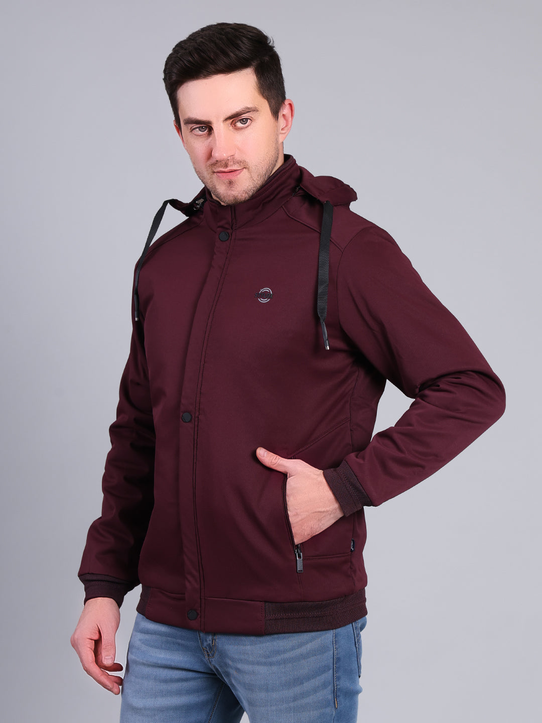 Stylox Men’s Winter Jacket with Hood | Warm Padded Jacket | Stylish Casual Outerwear