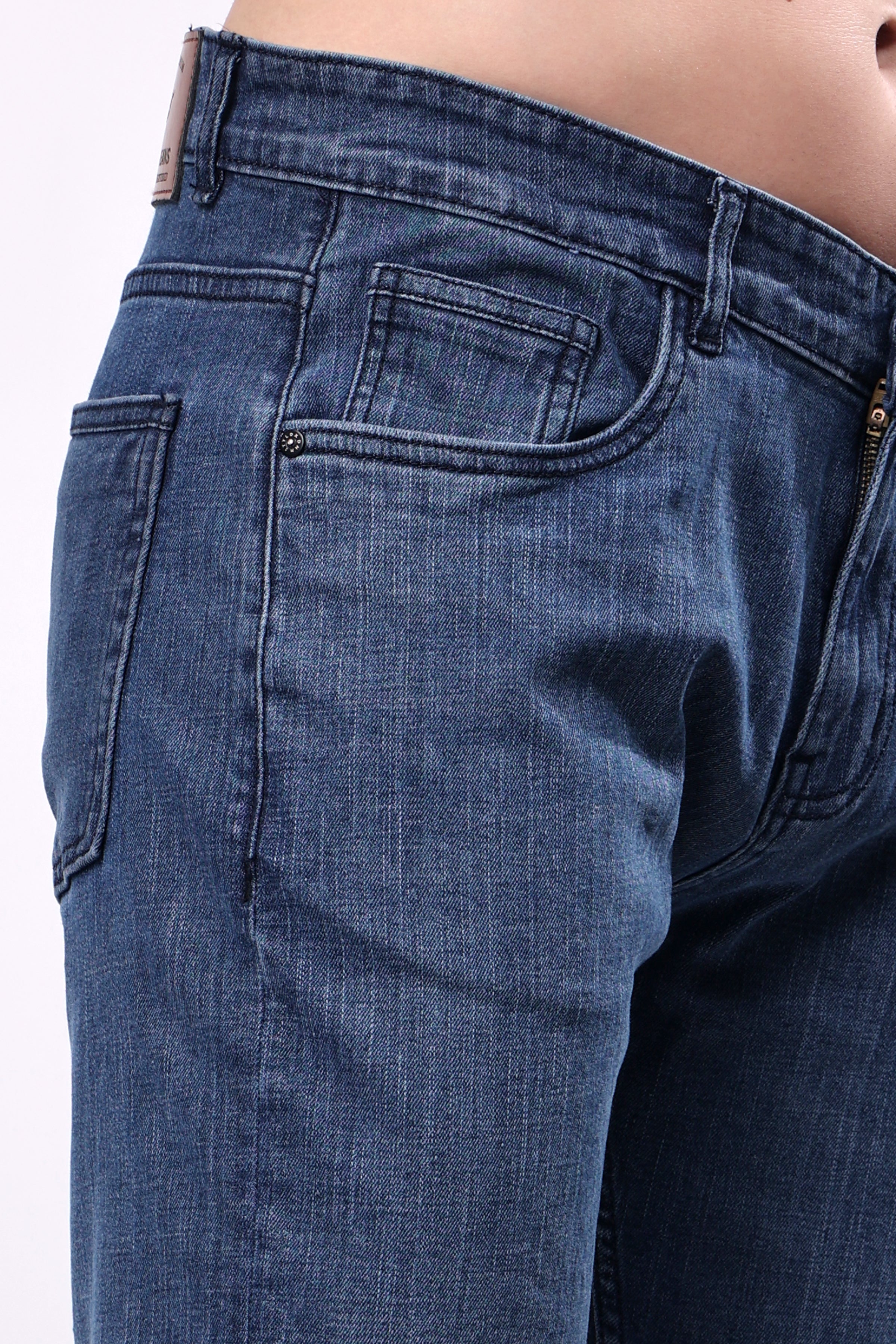 Stylox Men Relaxed Fit Denim Jeans -  | Mid Blue - 5110-11173 - Stylox