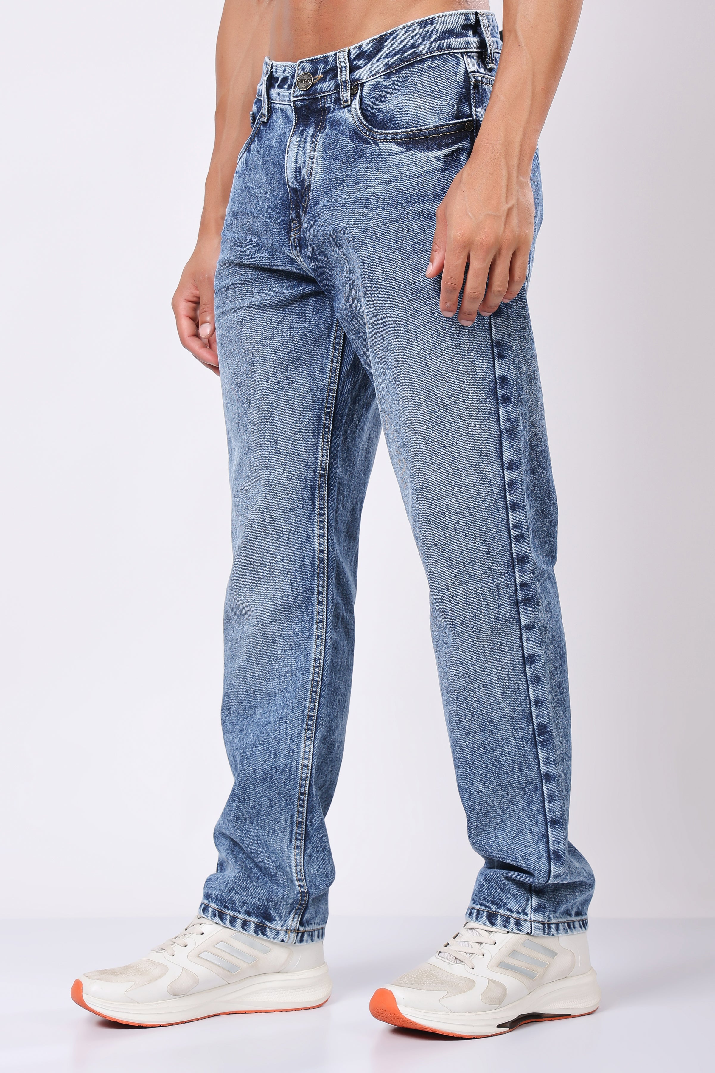 Stylox Relaxed Fit Jeans for Men | Dark Blue, Light Blue, Greenish Blue |