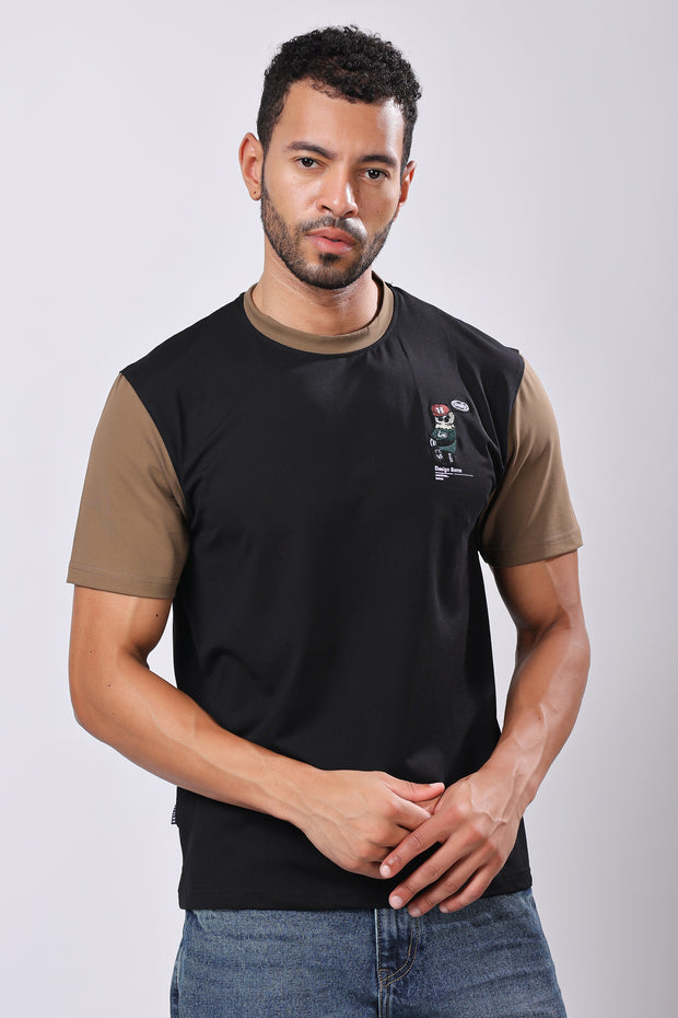 Stylox Printed Round Neck T-Shirt