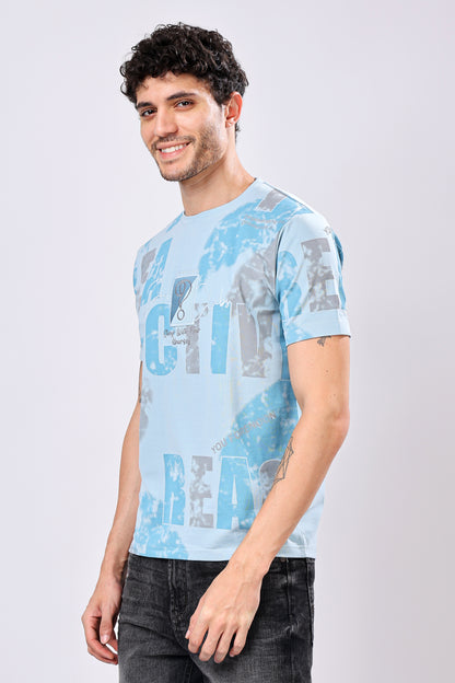 Stylox Men’s Regular Fit Round Neck Half Sleeve Printed T-Shirt | Casual Cotton Graphic Tee for Daily Wear