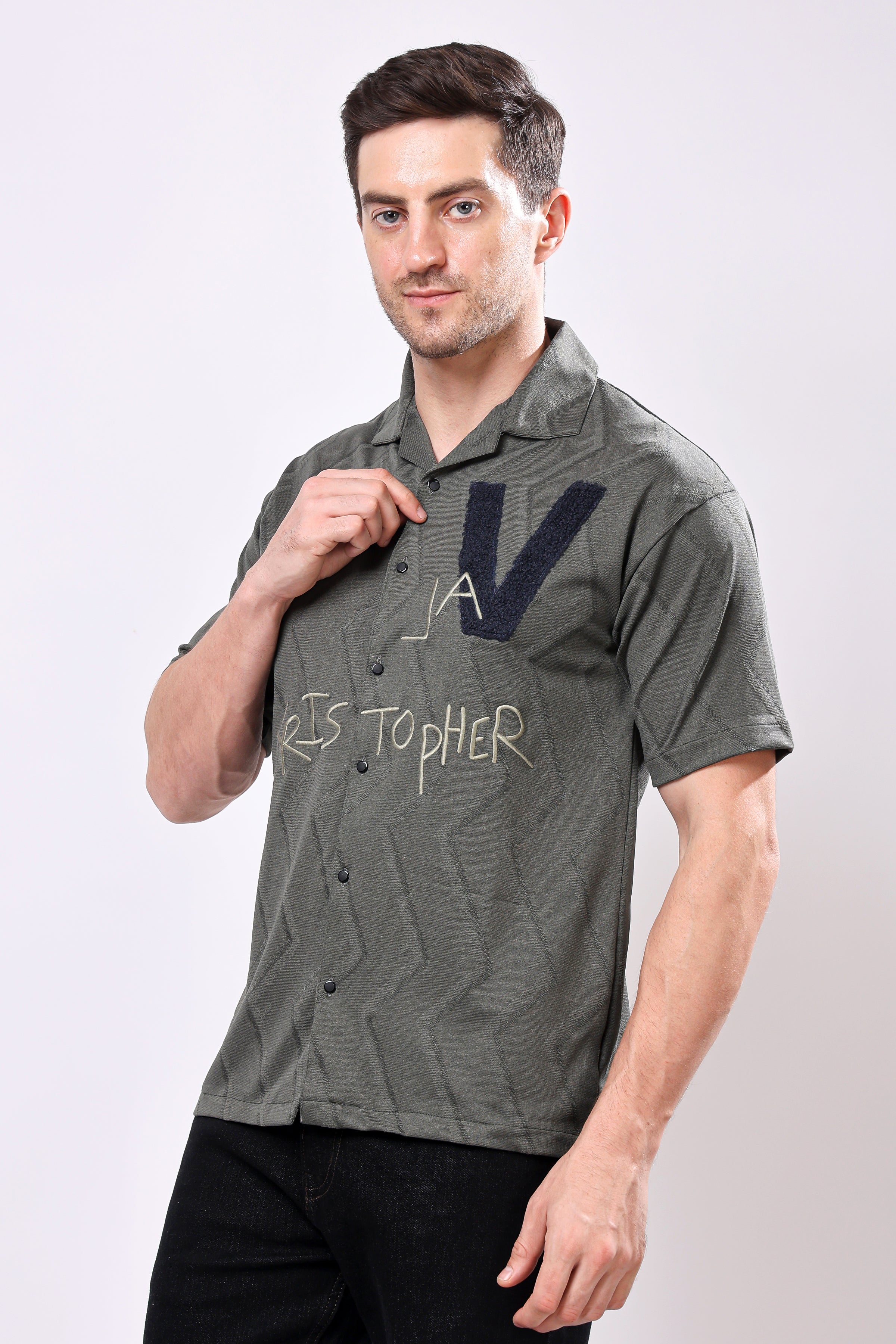 Stylox Men's Front Open Half Sleeve Printed Casual Shirt – Lightweight Cotton Blend Summer Wear with Stylish Print - Stylox