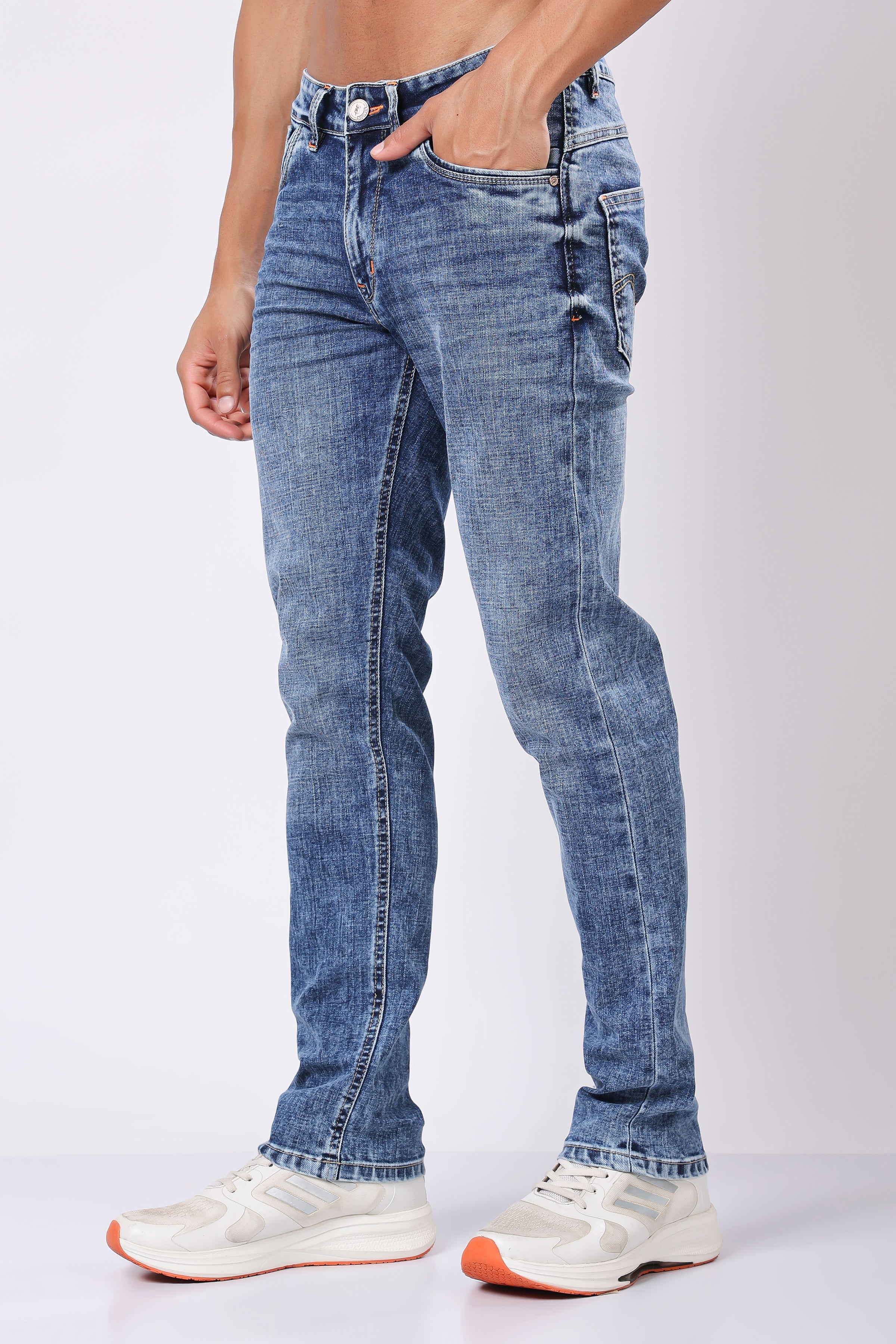 Stylox Redefine Slim Fit Men's Denim Jeans -  Dark Blue, Light Blue, Mid Dark Blue |