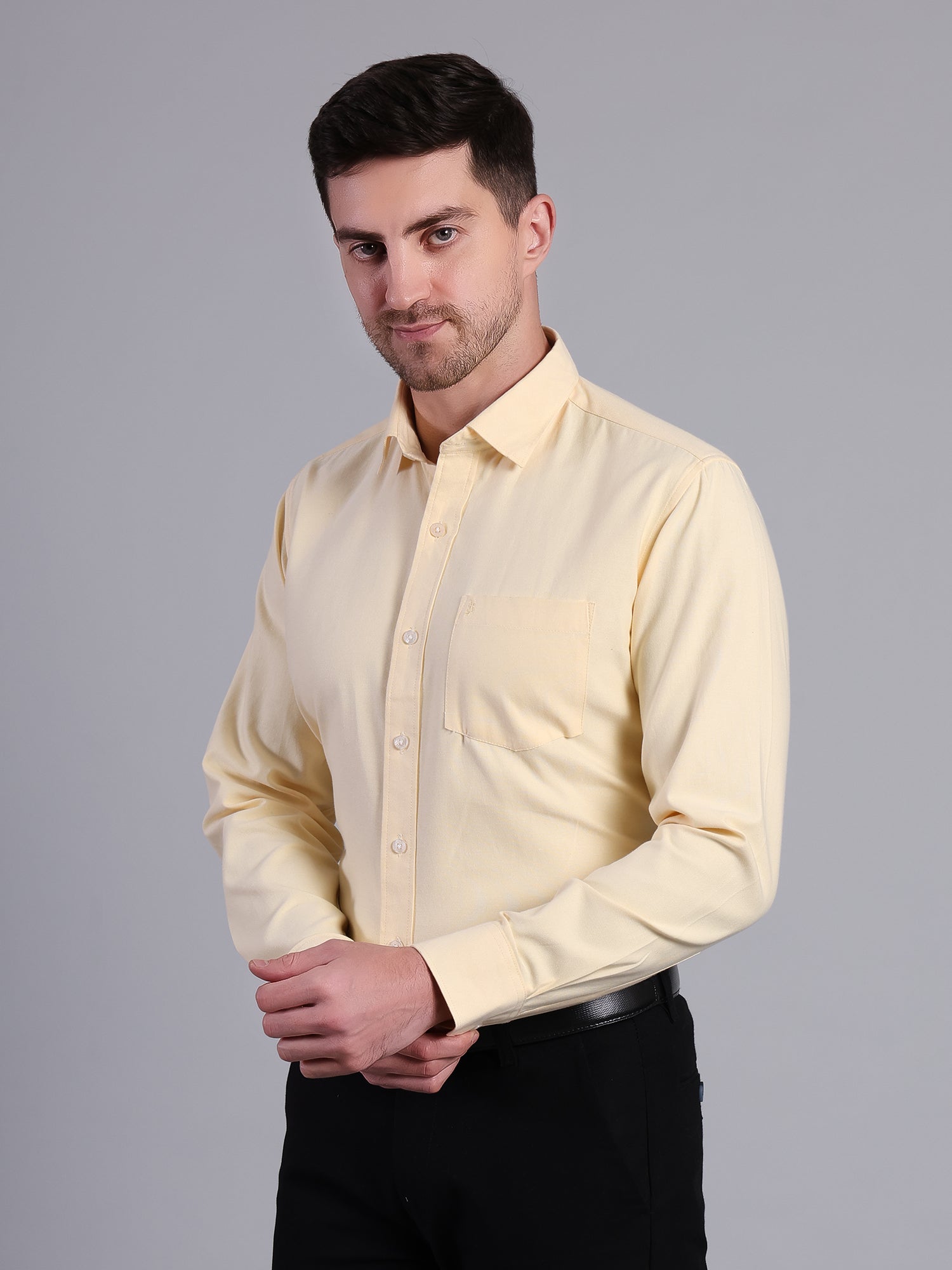 Men's Regular Fit Cotton Shirt | Office & Party Wear - Stylox