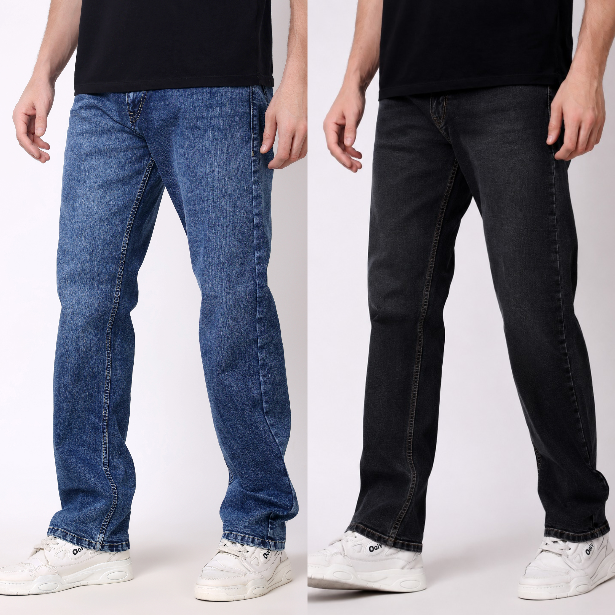 Stylox Men's Comfort & Slim Fit Stretchable Denim Jeans Combo (Pack Of 2) - Stylox
