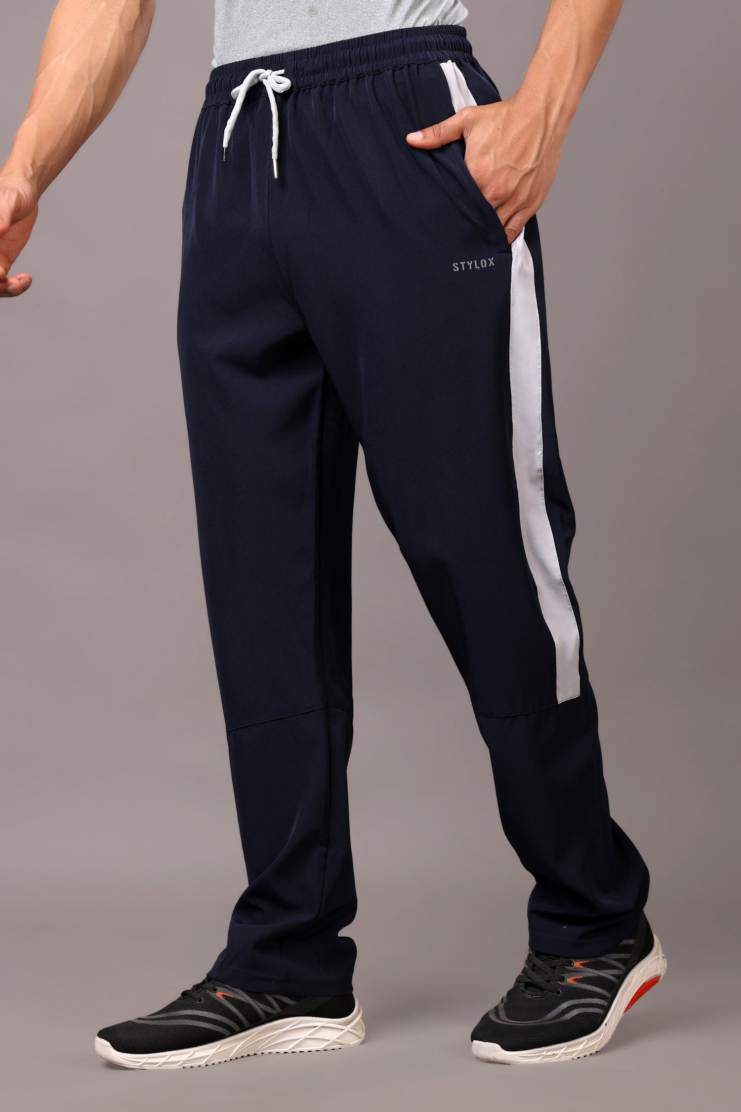 Stylox Classic Men’s Trackpants with Elastic Waist &amp; Side Pockets