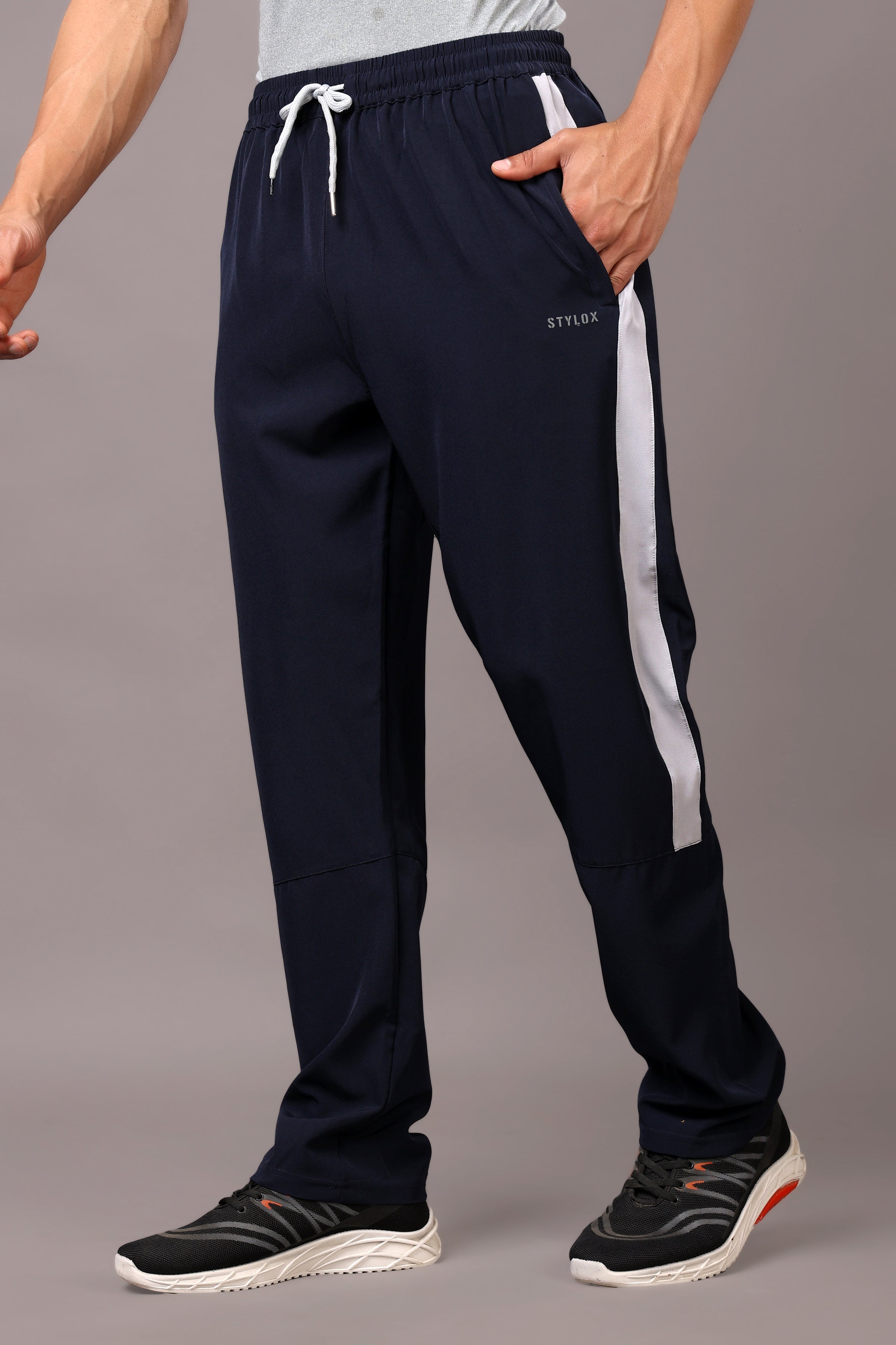 Stylox Classic Men’s Trackpants with Elastic Waist & Side Pocket