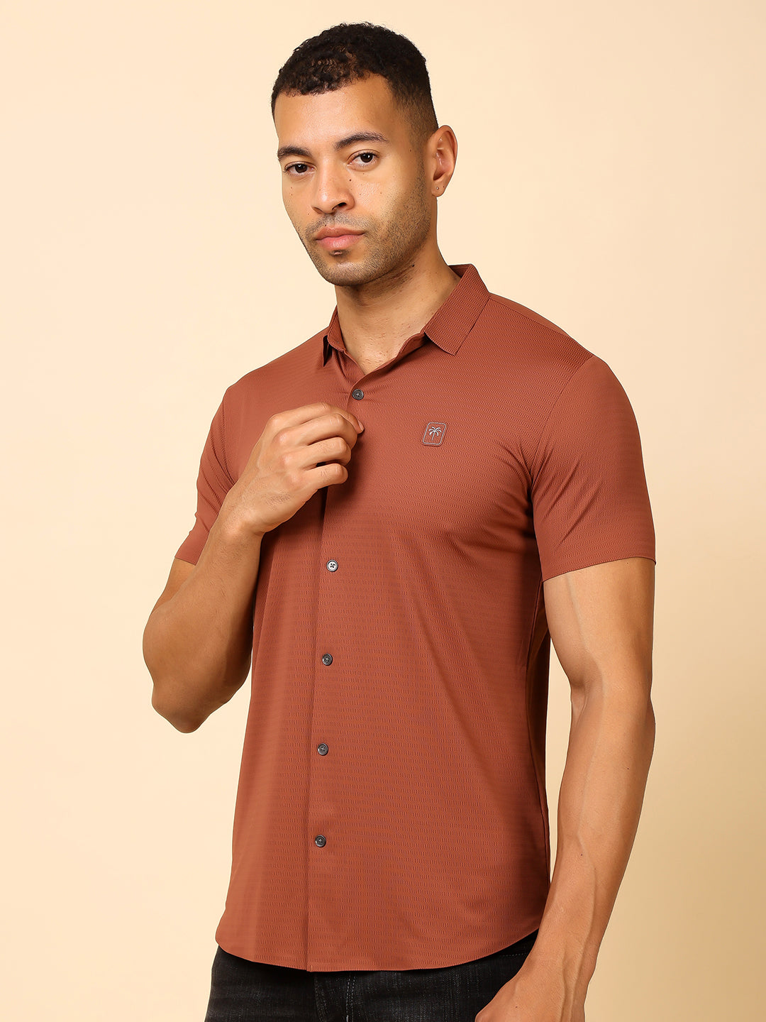 Men's Regular Fit Cotton Blend Shirt | Stylish & Party Wear - Stylox