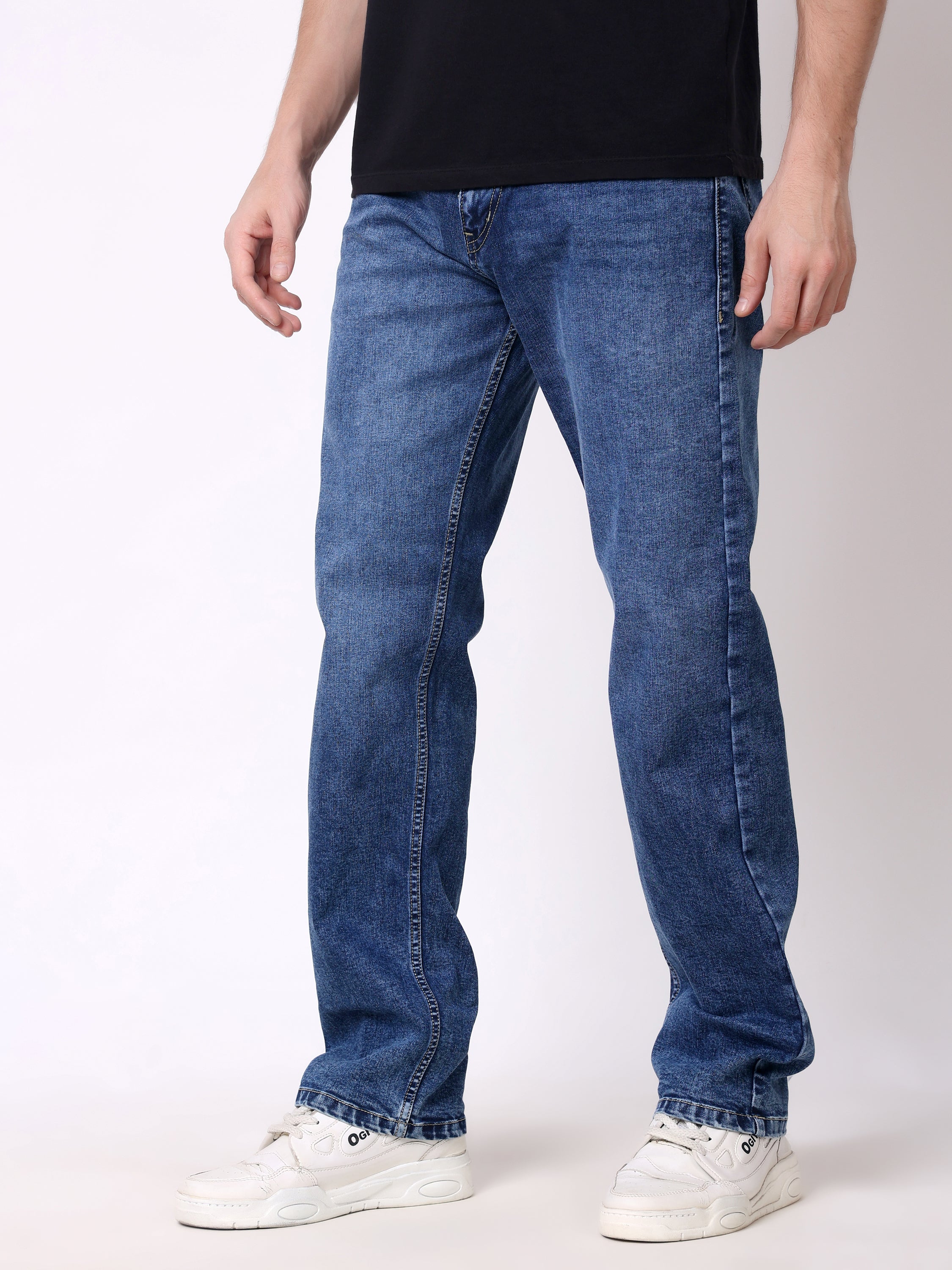 Stylox Men’s Comfort Fit Stretchable Denim Jeans - Stylox