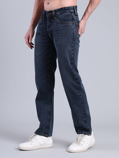 Stylox Men’s Comfort Fit Jeans | Mid Rise Straight Leg Premium Denim for Everyday Wear