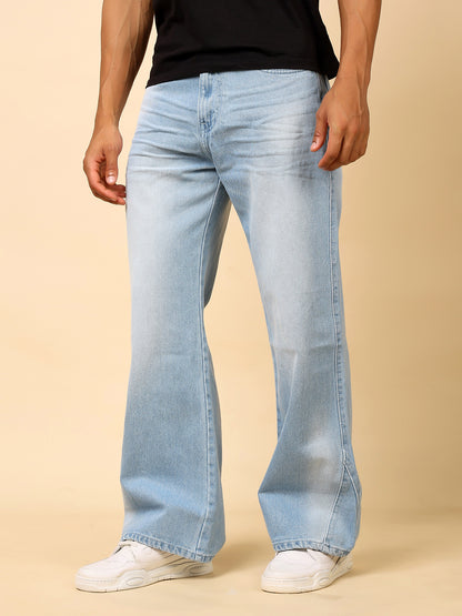 Stylox Men’s Baggy Fit Tie-Dye Washed Jeans – Street Style Denim for Trendy Look