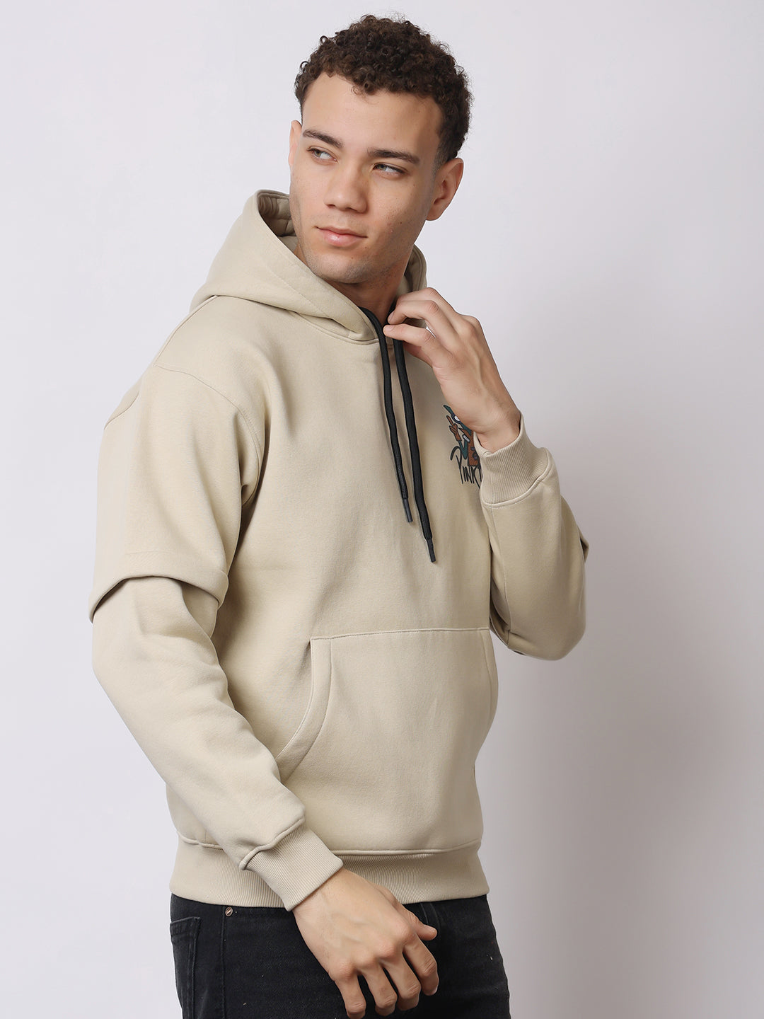 Stylox Men’s Graphic Winter Hoodie – Floyd Printed Pullover with Kangaroo Pocket &amp; Warm Fleece Fabric